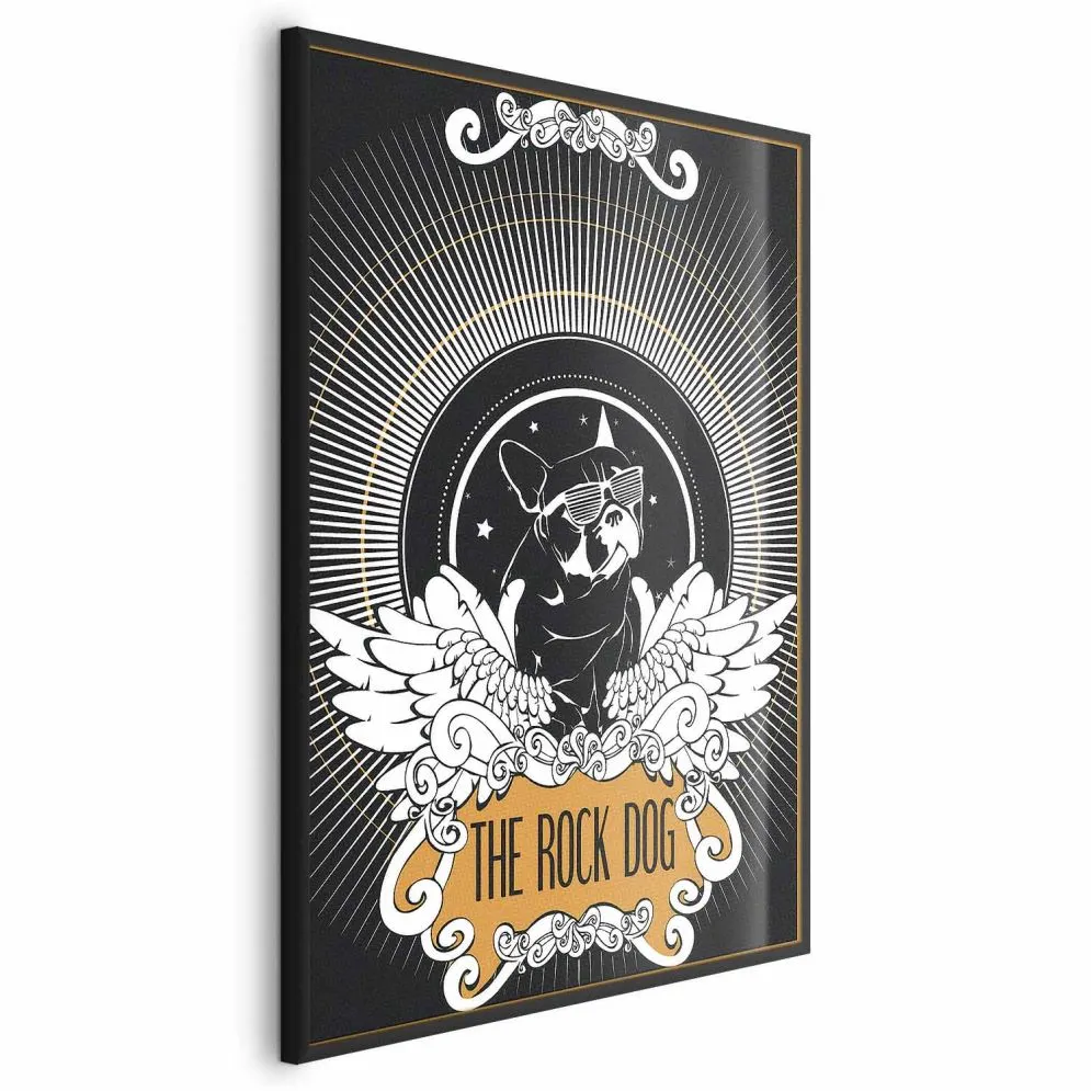Plakat The Rock Dog 60x90 cm z ramą czarną bez marginesu | MIRAT.