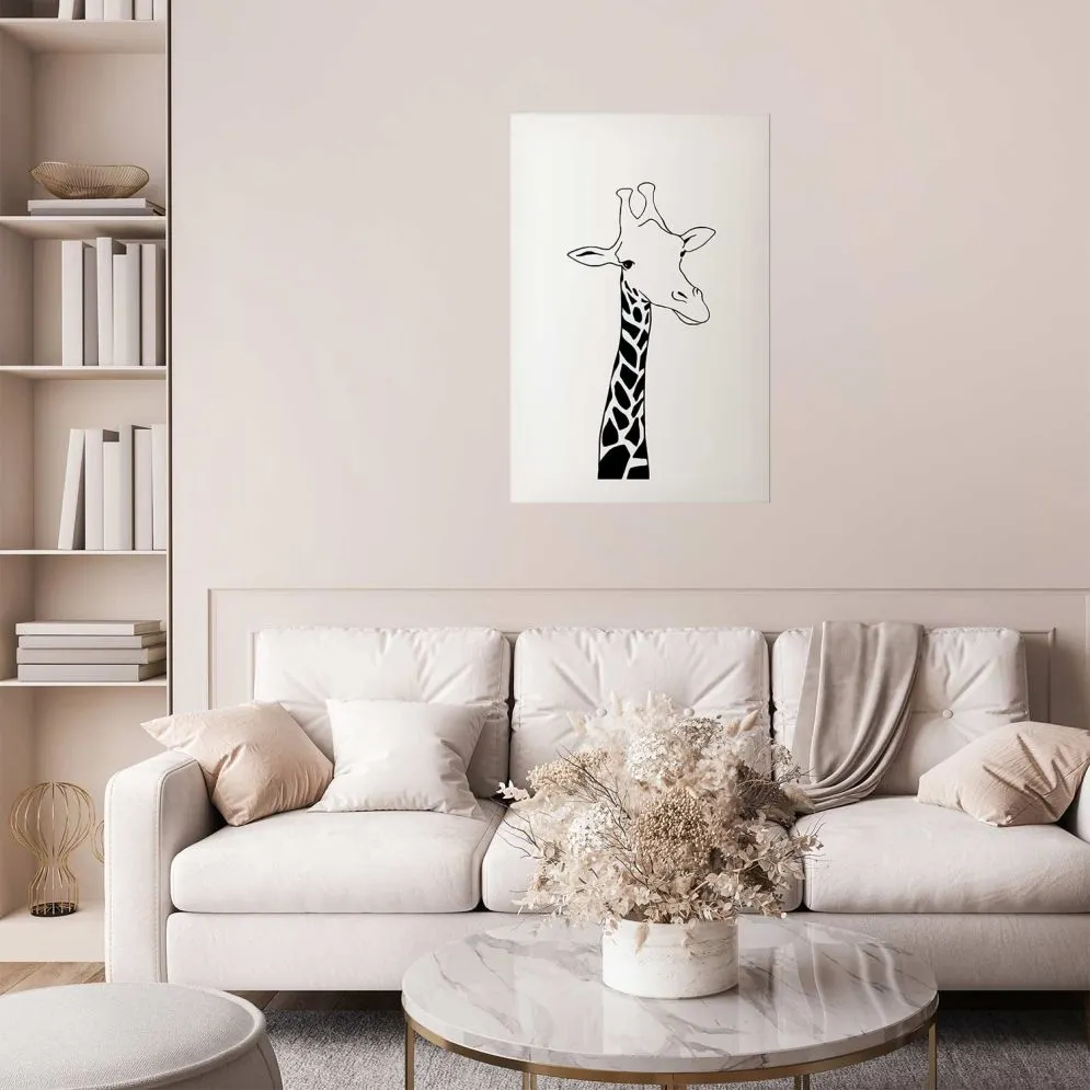 Plakat Kraciasta szyja 29,7x42 cm bez ramy z marginesem | MIRAT.