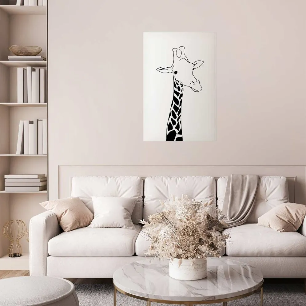 Plakat Kraciasta szyja 29,7x42 cm bez ramy bez marginesu | MIRAT.