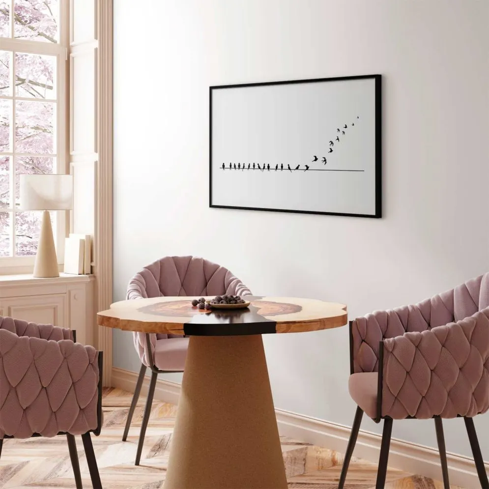 Plakat Lećmy 90x60 cm z ramą czarną z marginesem | MIRAT.