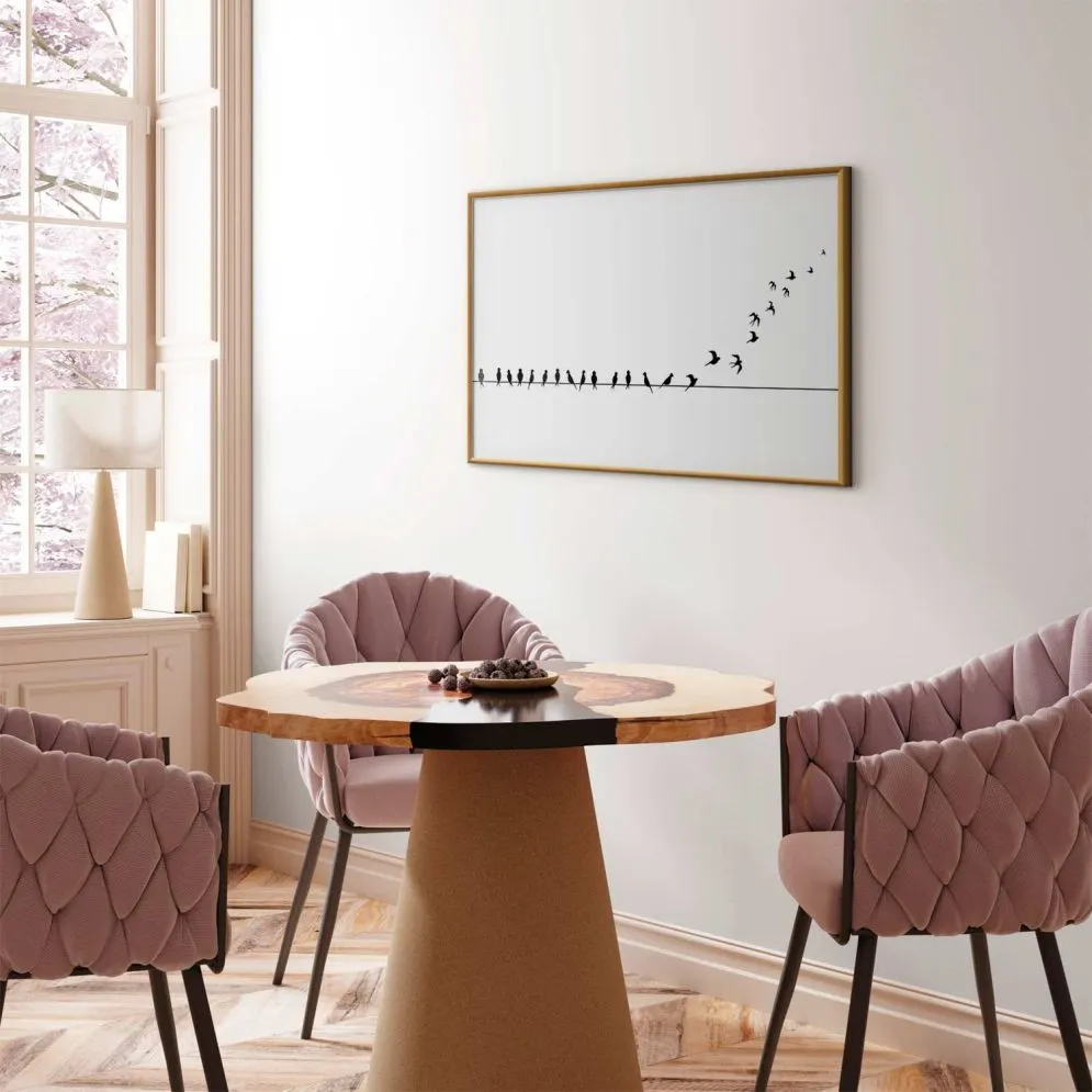 Plakat Lećmy 60x40 cm z ramą złotą bez marginesu | MIRAT.