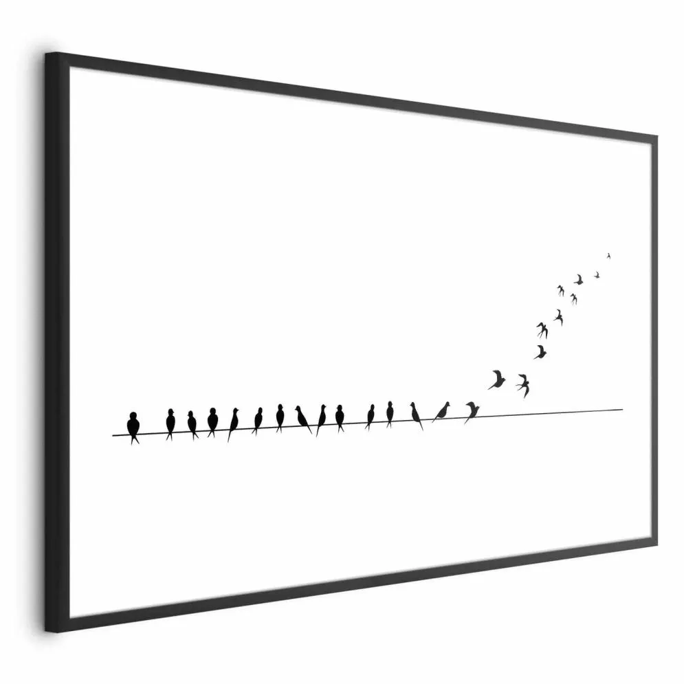 Plakat Lećmy 90x60 cm z ramą czarną z marginesem | MIRAT.