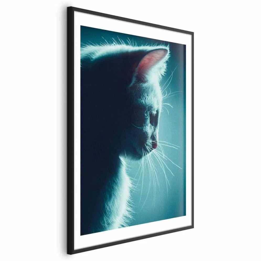 Plakat Nocny włóczęga 60x90 cm z ramą czarną z marginesem | MIRAT.