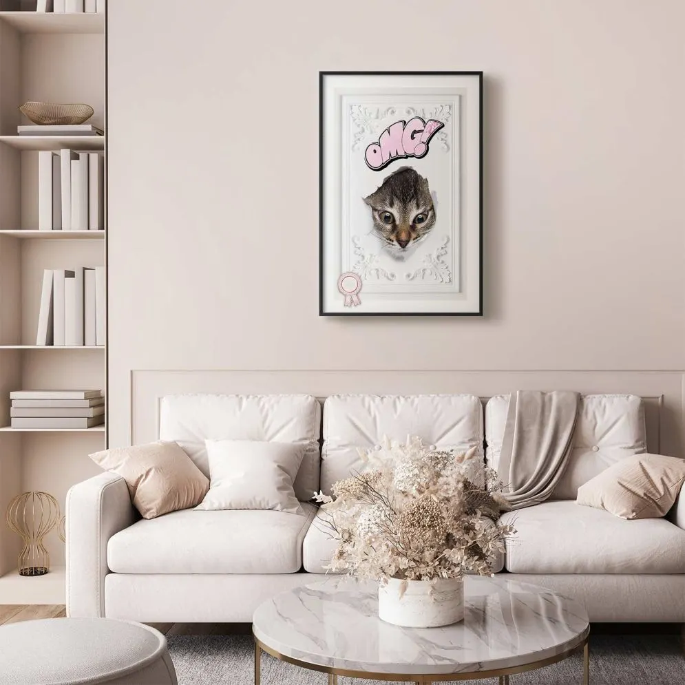 Plakat OMG 21x30 cm z ramą czarną bez marginesu | MIRAT.