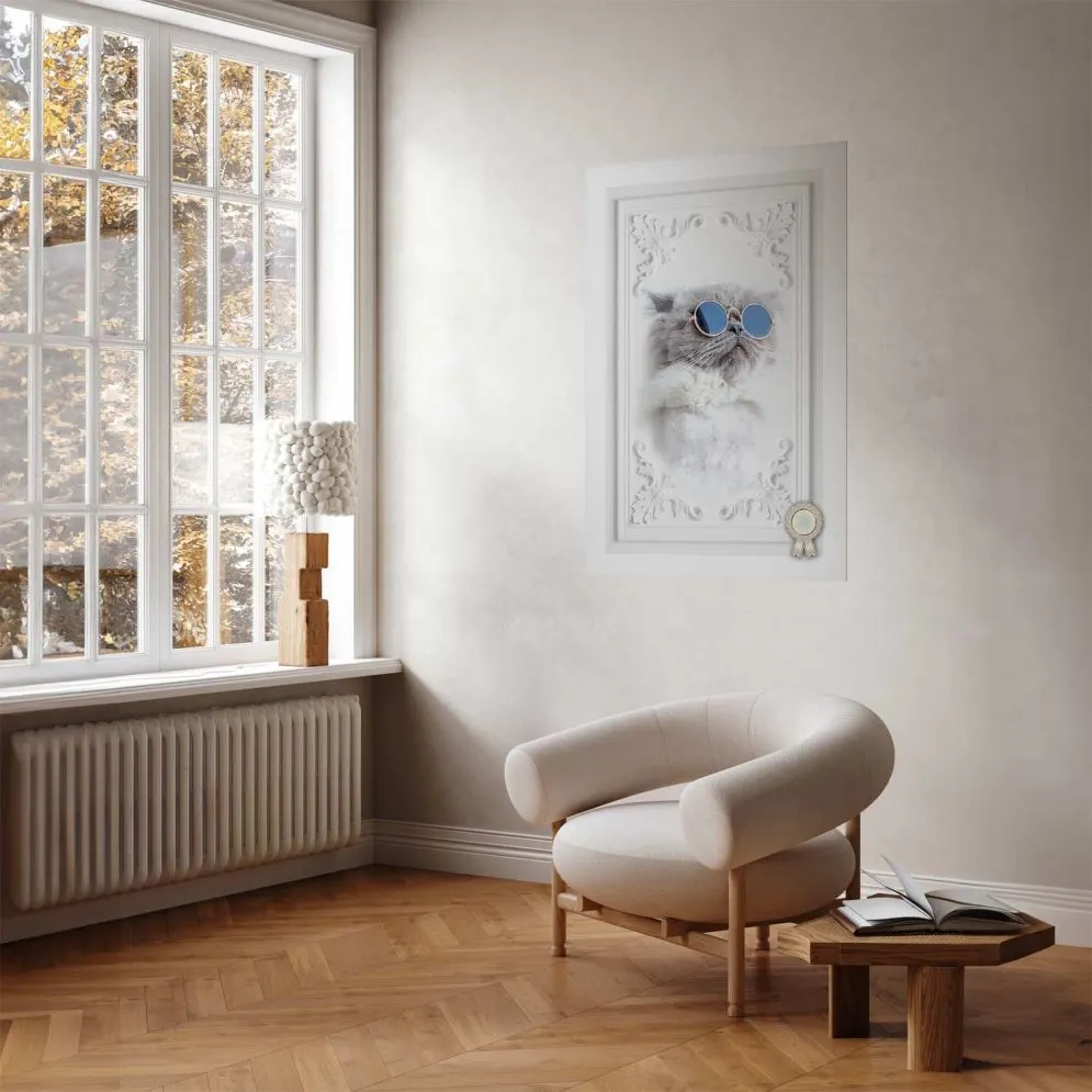 Plakat Kot w okularach 21x30 cm bez ramy bez marginesu | MIRAT.