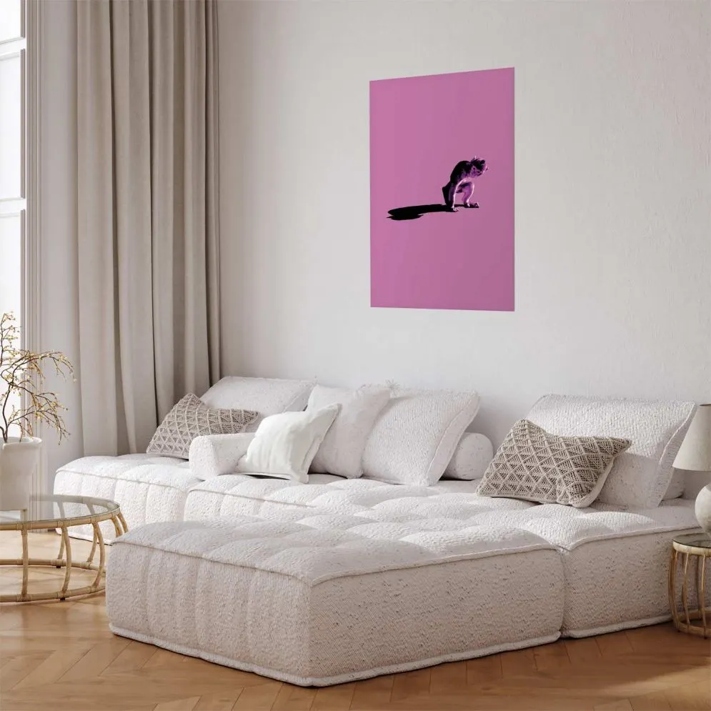 Plakat Mała małpka 60x90 cm bez ramy bez marginesu | MIRAT.