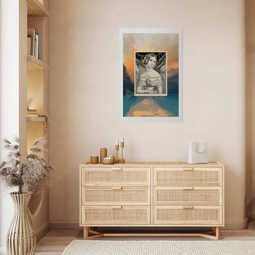 Plakat Retro portret 40x60 cm bez ramy z marginesem | MIRAT.