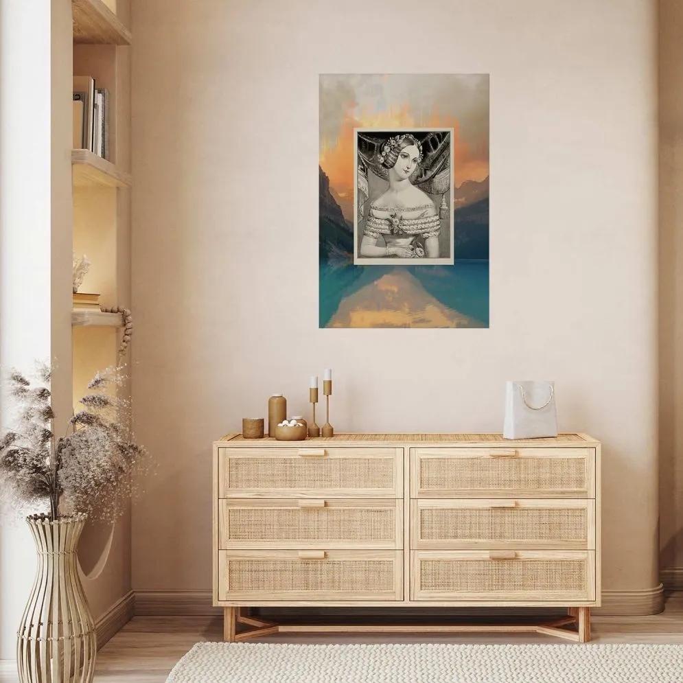 Plakat Retro portret 21x30 cm bez ramy bez marginesu | MIRAT.