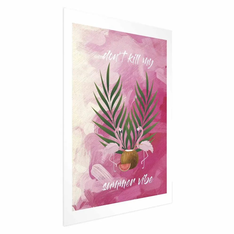 Plakat Summer Vibe 21x30 cm bez ramy z marginesem | MIRAT.