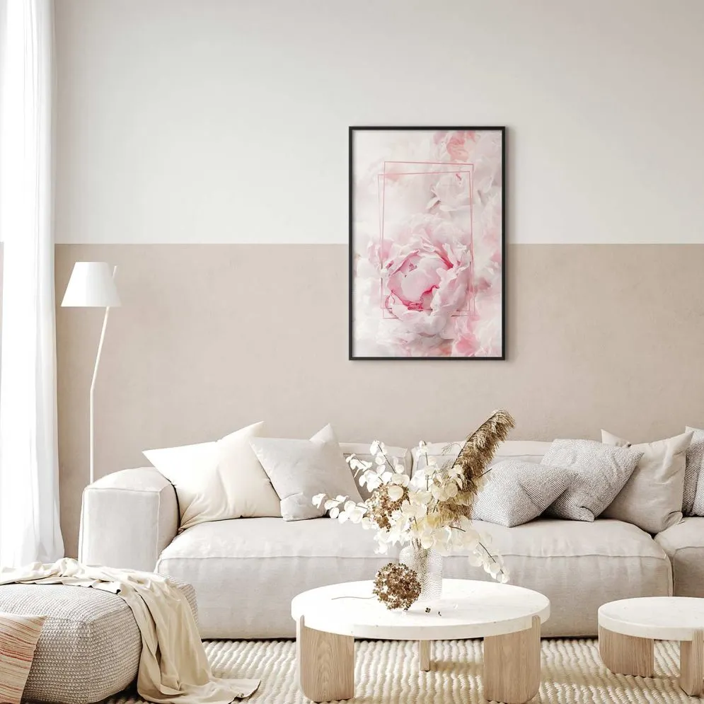 Plakat Ulotne piękno 21x30 cm z ramą czarną bez marginesu | MIRAT.