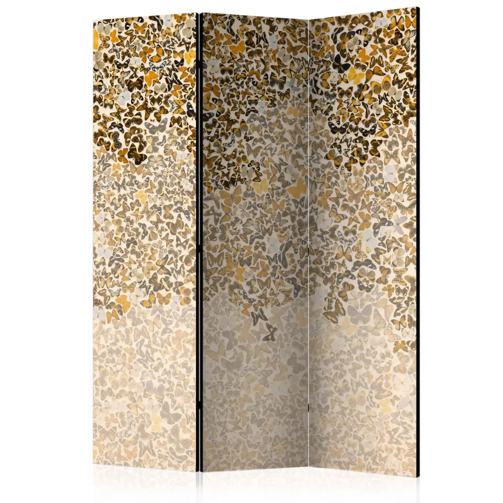 Parawan akustyczny Tła i desenie 135x172 cm 3-częściowy biały | MIRAT.