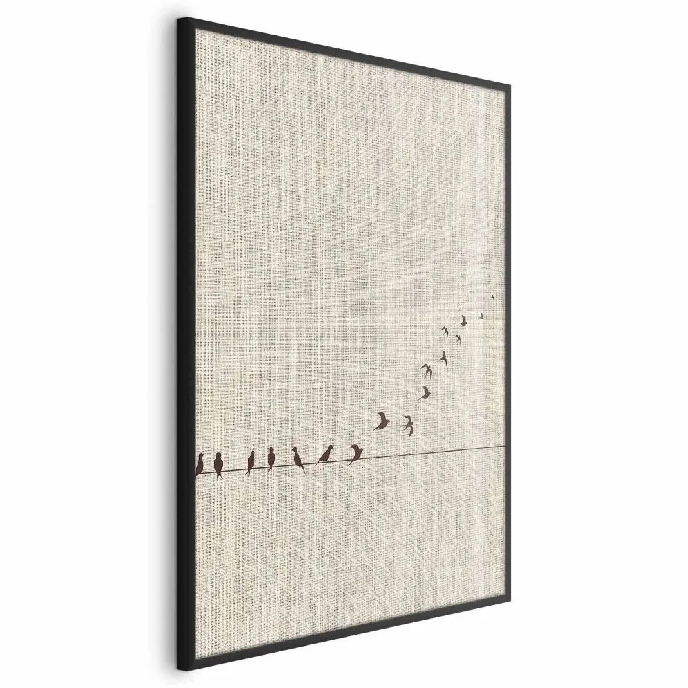 Plakat Nauka latania 60x90 cm z ramą czarną bez marginesu | MIRAT.