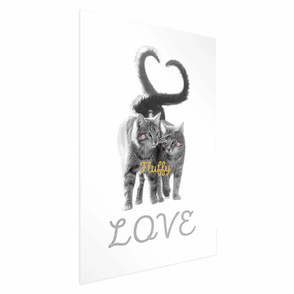 Plakat Fluffy Love 40x60 cm bez ramy bez marginesu
