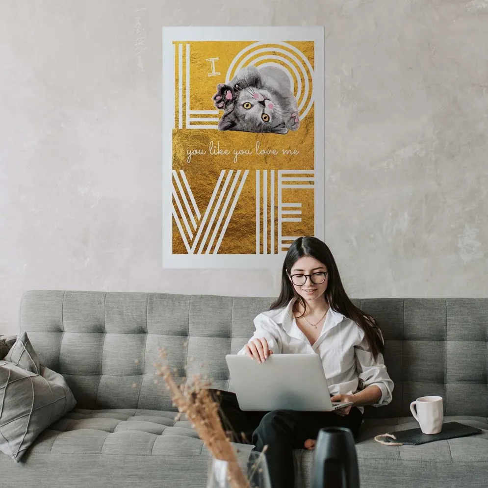 Plakat Miłość 29,7x42 cm bez ramy z marginesem | MIRAT.