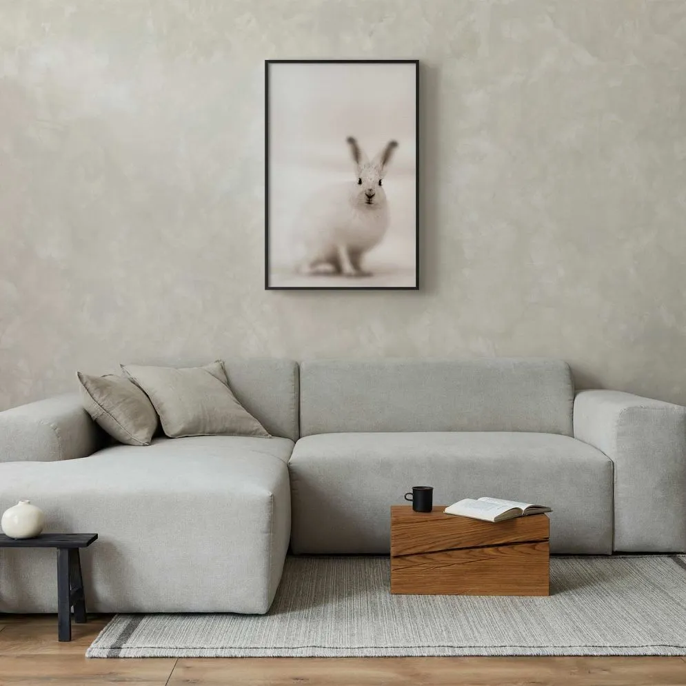 Plakat Strachliwe spojrzenie 60x90 cm z ramą czarną bez marginesu | MIRAT.