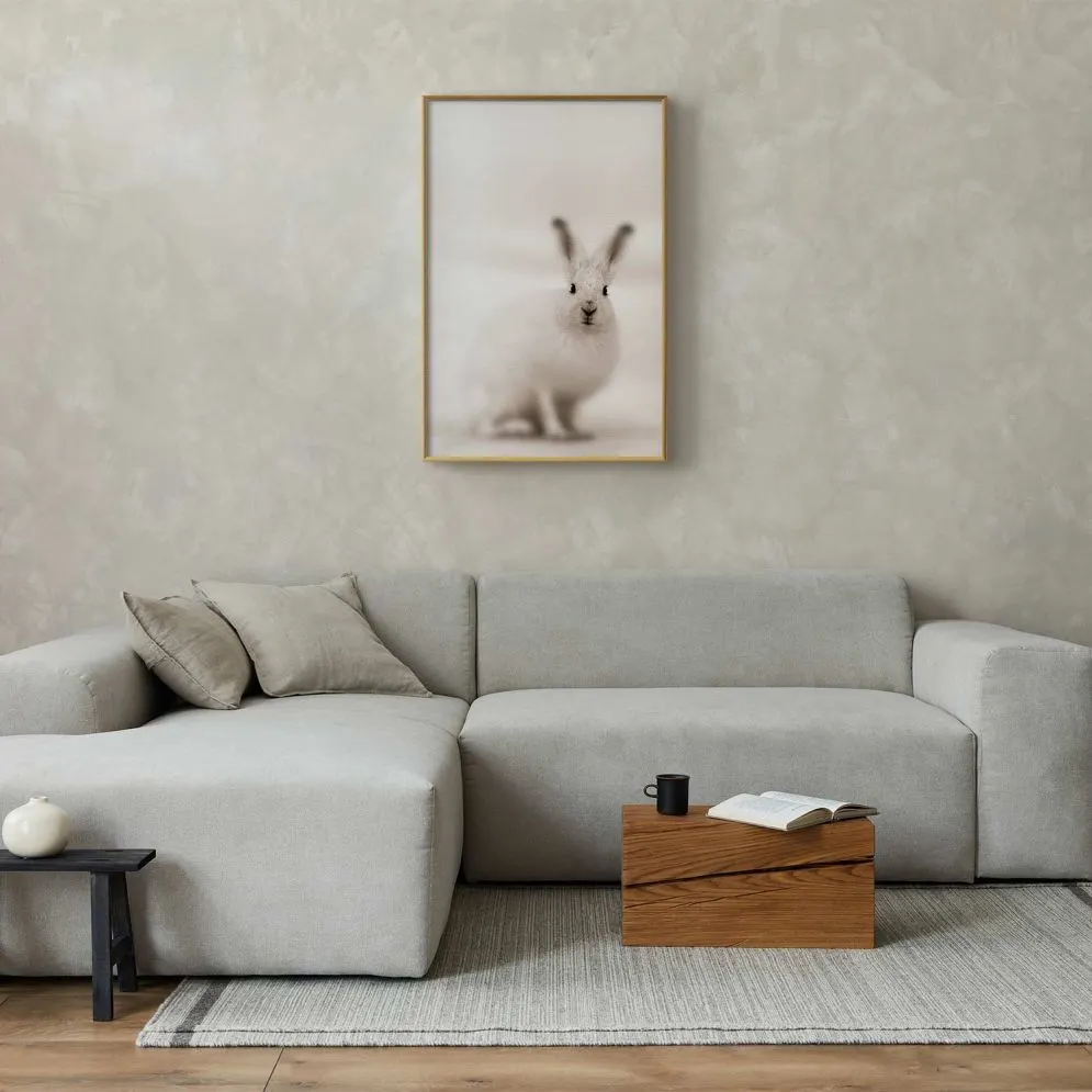 Plakat Strachliwe spojrzenie 60x90 cm z ramą złotą bez marginesu | MIRAT.