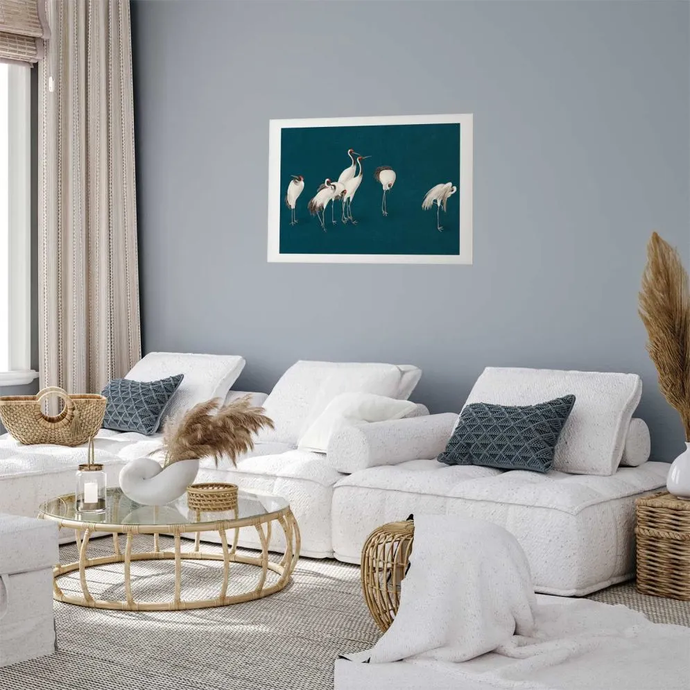 Plakat Wieczór nad stawem 60x40 cm bez ramy z marginesem | MIRAT.