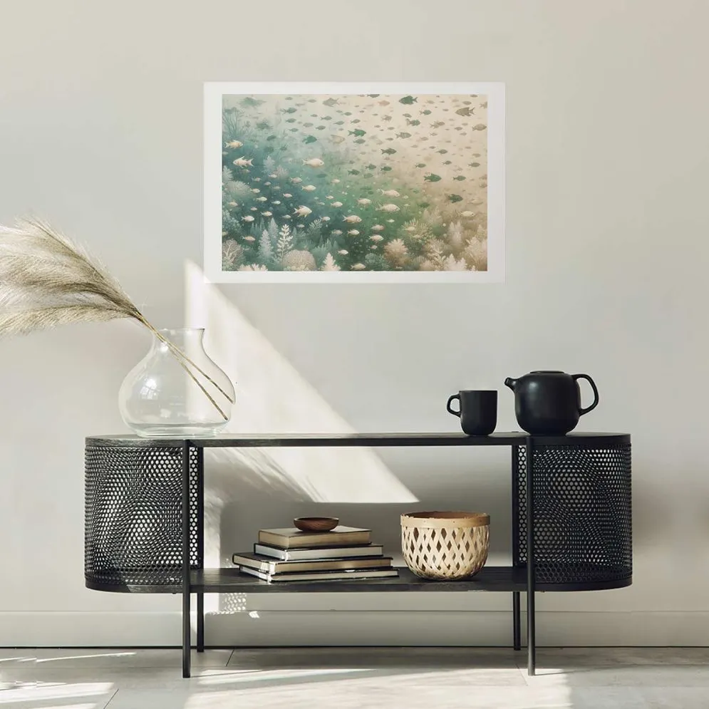 Plakat Morski świat 30x21 cm bez ramy z marginesem | MIRAT.