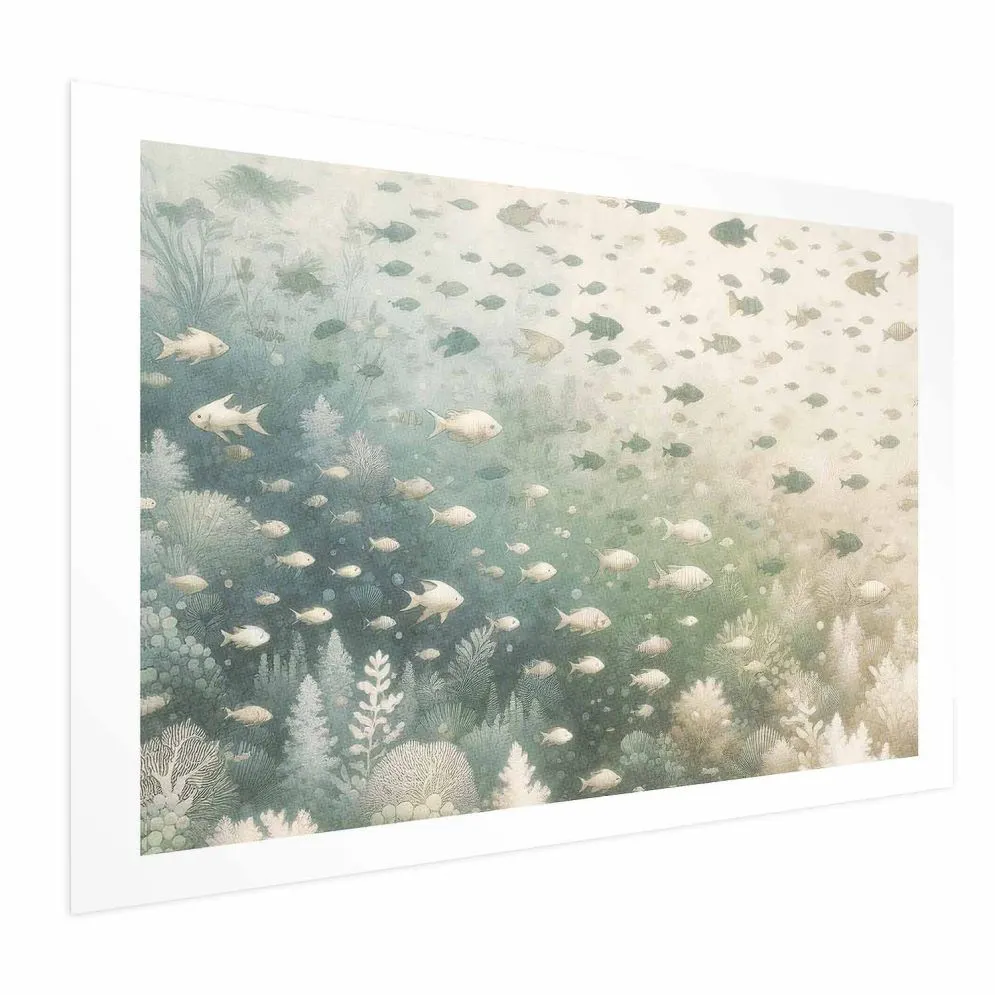 Plakat Morski świat 30x21 cm bez ramy z marginesem | MIRAT.