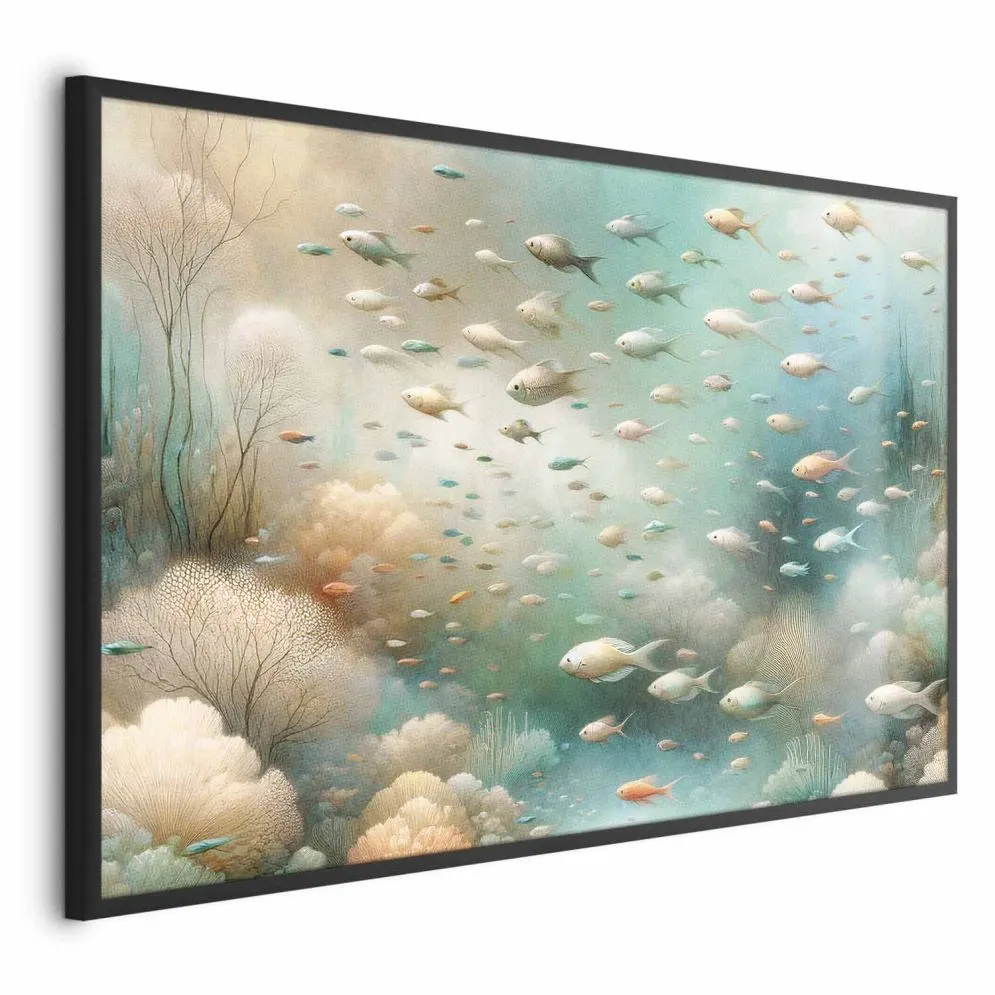 Plakat Oceaniczne piękno 60x40 cm z ramą czarną bez marginesu | MIRAT.