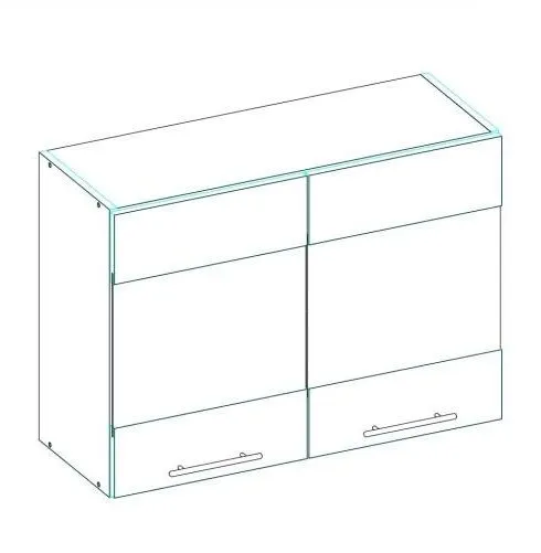 Nowoczesny zestaw mebli kuchennych PERŁA 260 dąb cremona/kaszmirowy I sklep meblowy MIRAT.