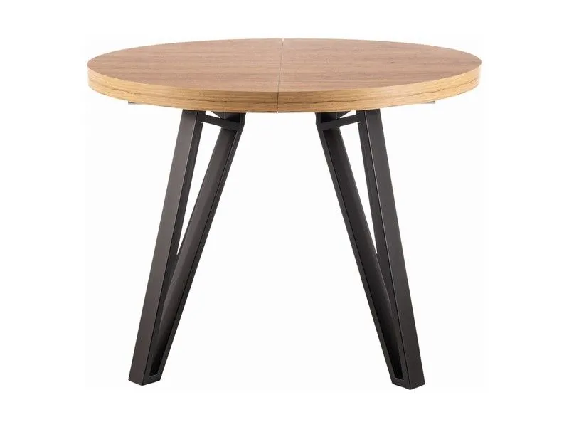 Stół rozkładany GALAXY 100(168)x100 dąb artisan/czarny I sklep meblowy MIRAT. styl LOFT