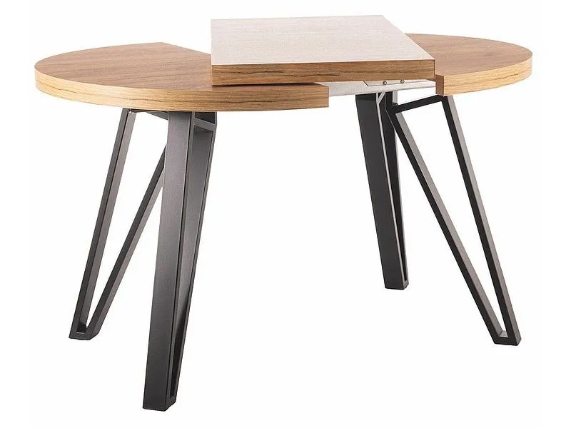 Stół rozkładany GALAXY 100(168)x100 dąb artisan/czarny I sklep meblowy MIRAT. styl LOFT