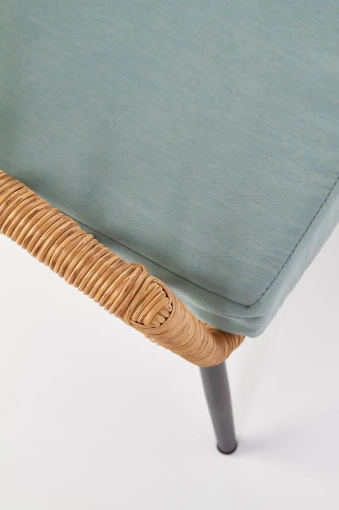 Sofa GARDENA rattanowa z poduszkami na metalowych nogach | MIRAT.  kolekcja GARDENA