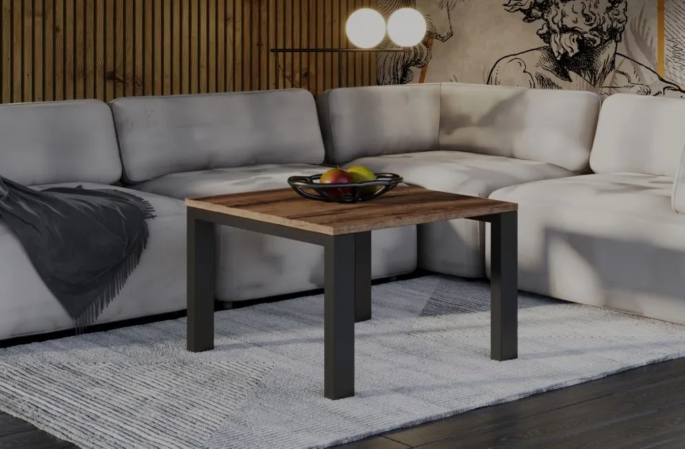 Ława GAROLD 80x80 dąb monastery polskiej produkcji I sklep meblowy MIRAT. styl LOFT