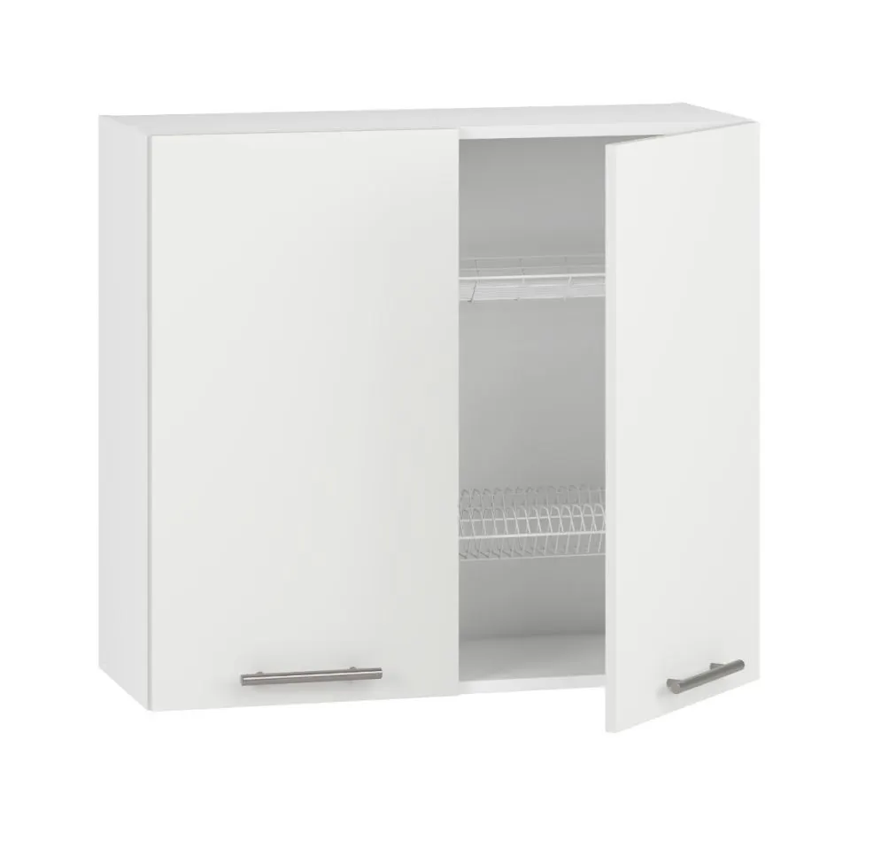 Szeroka szafka kuchenna wisząca z ociekaczem 80 VENTO GC-80/72 biały mat I sklep meblowy MIRAT. kolekcja VENTO