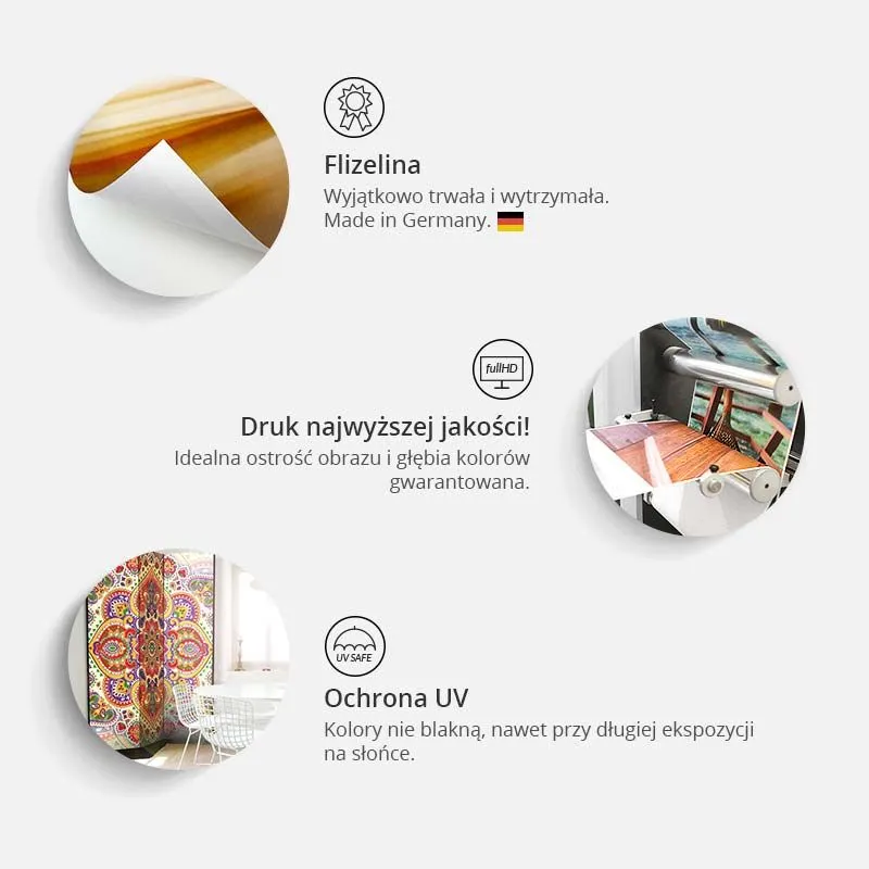 Parawan dwustronny Kwiaty 225x172 cm 5-częściowy biały | MIRAT.