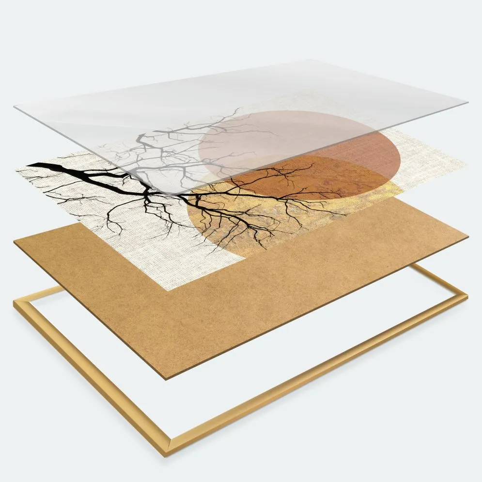 Plakat Rodzina flamingów 21x30 cm z ramą czarną bez marginesu | MIRAT.