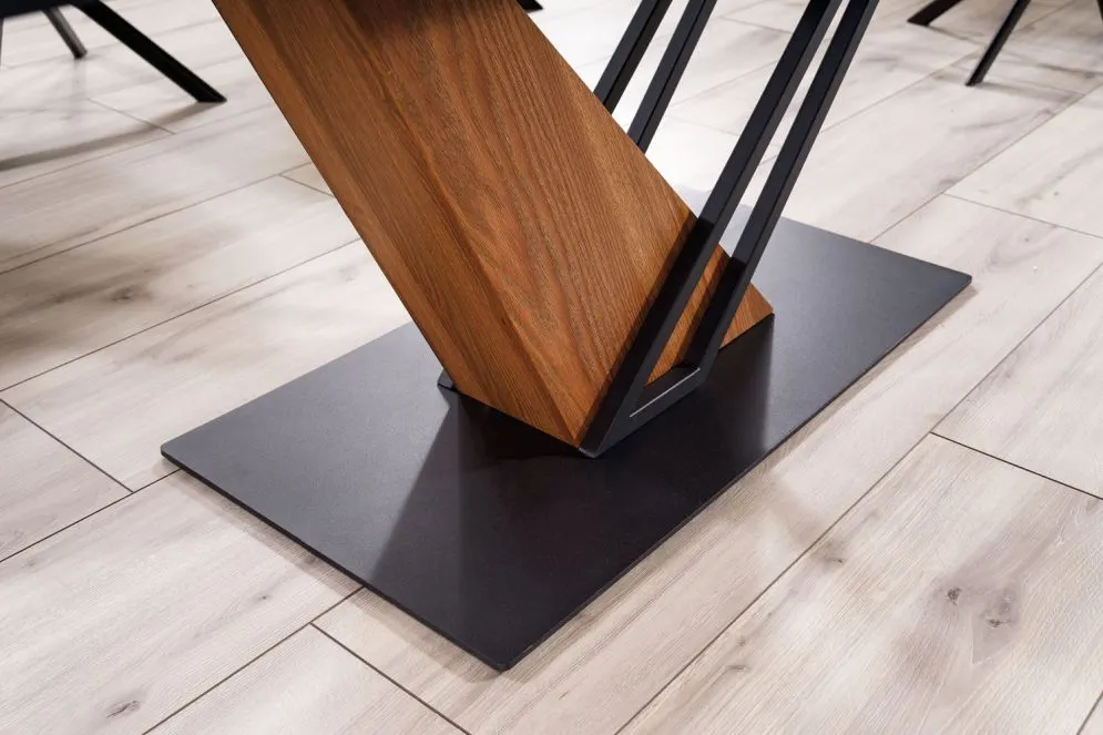 Stół GENESIS 180(240)x90 czarny/jesion I sklep meblowy MIRAT. styl LOFT