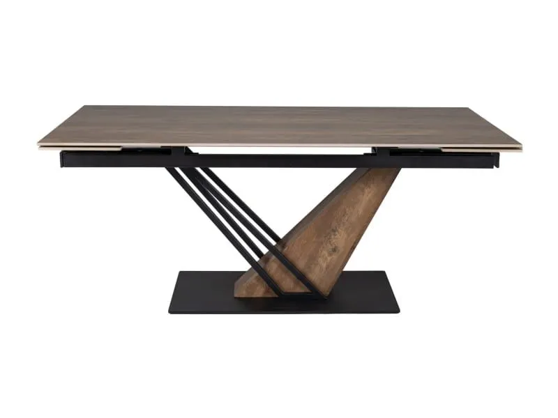 Designerski stół ceramiczny Genesis 160-220 cm dąb | MIRAT styl LOFT