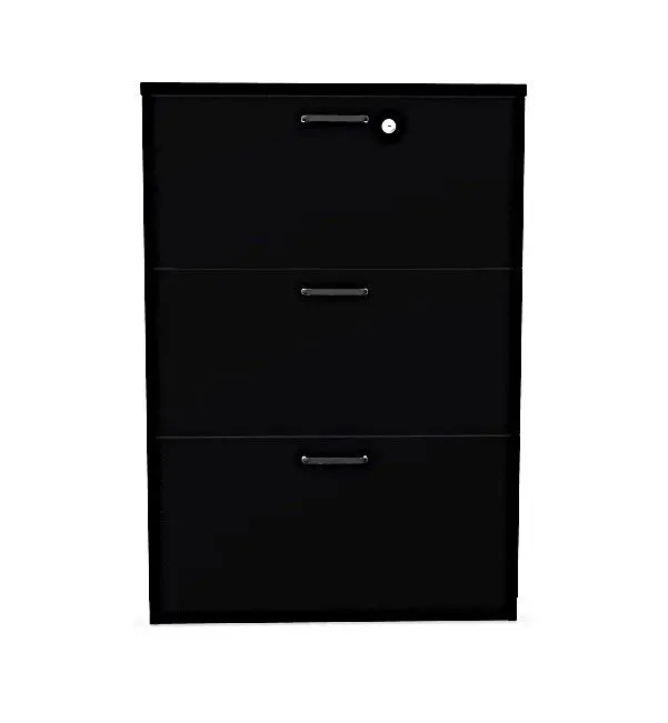 Komoda biurowa EASY SPACE CABINET 3D 80cm czarna zamykana I sklep meblowy MIRAT.