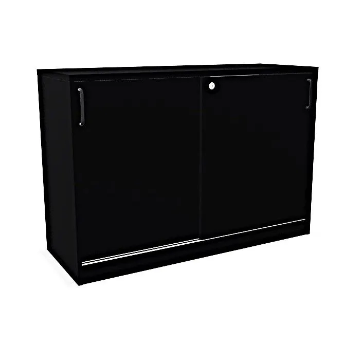 Szafka biurowa przesuwna EASY SPACE CABINET S 1.5-OH 120cm czarna zamykana I sklep meblowy MIRAT.