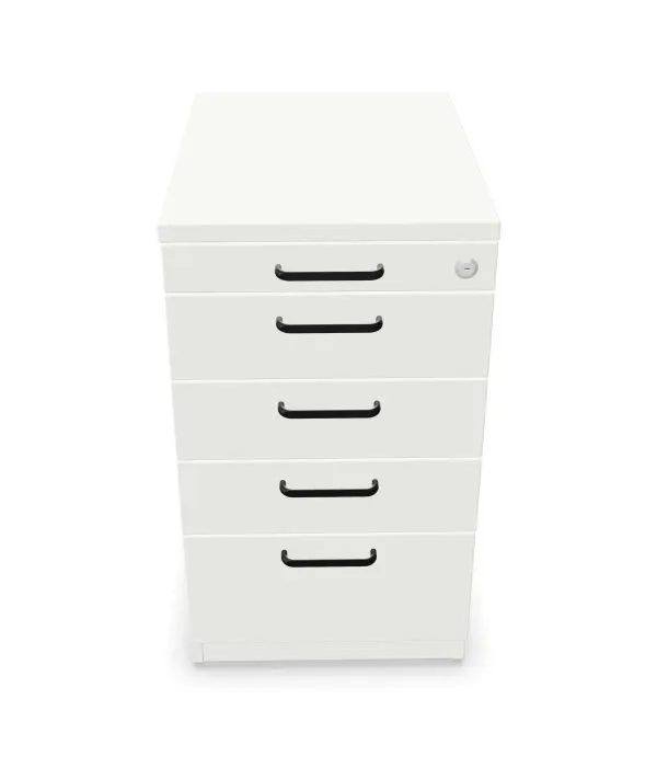 Kontenerek biurowy EASY SPACE 4D PB 43cm biały zamykany I sklep meblowy MIRAT.