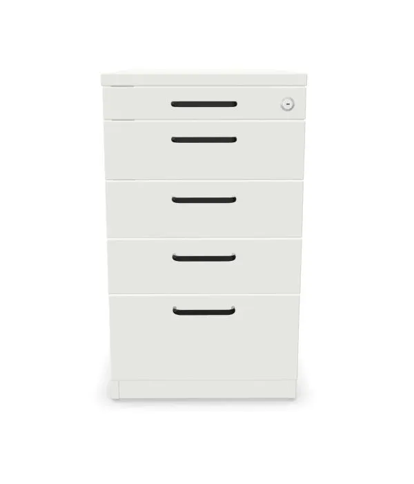 Kontenerek biurowy EASY SPACE 4D PB 43cm biały zamykany I sklep meblowy MIRAT.