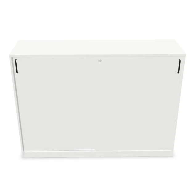Szafka biurowa przesuwna EASY SPACE CABINET S 3-OH 160cm biała zamykana I sklep meblowy MIRAT.