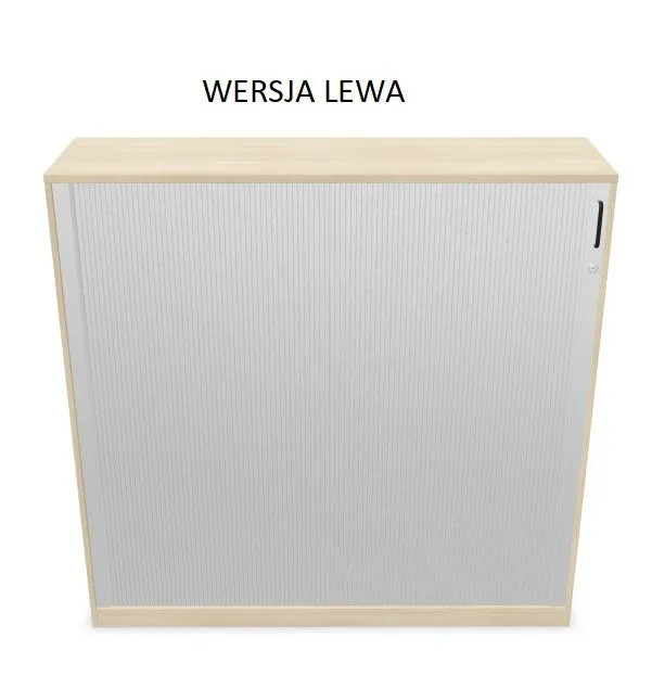 Szafka biurowa żaluzjowa EASY SPACE CABINET HRT 4-OH 160cm akacjowa zamykana I sklep meblowy MIRAT.