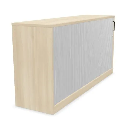 Szafka biurowa żaluzjowa EASY SPACE CABINET HRT 2-OH 160cm akacjowa zamykana I sklep meblowy MIRAT.