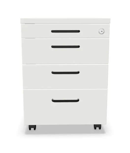 Kontenerek biurowy EASY SPACE MOB PB 4S biały zamykany I sklep meblowy MIRAT.