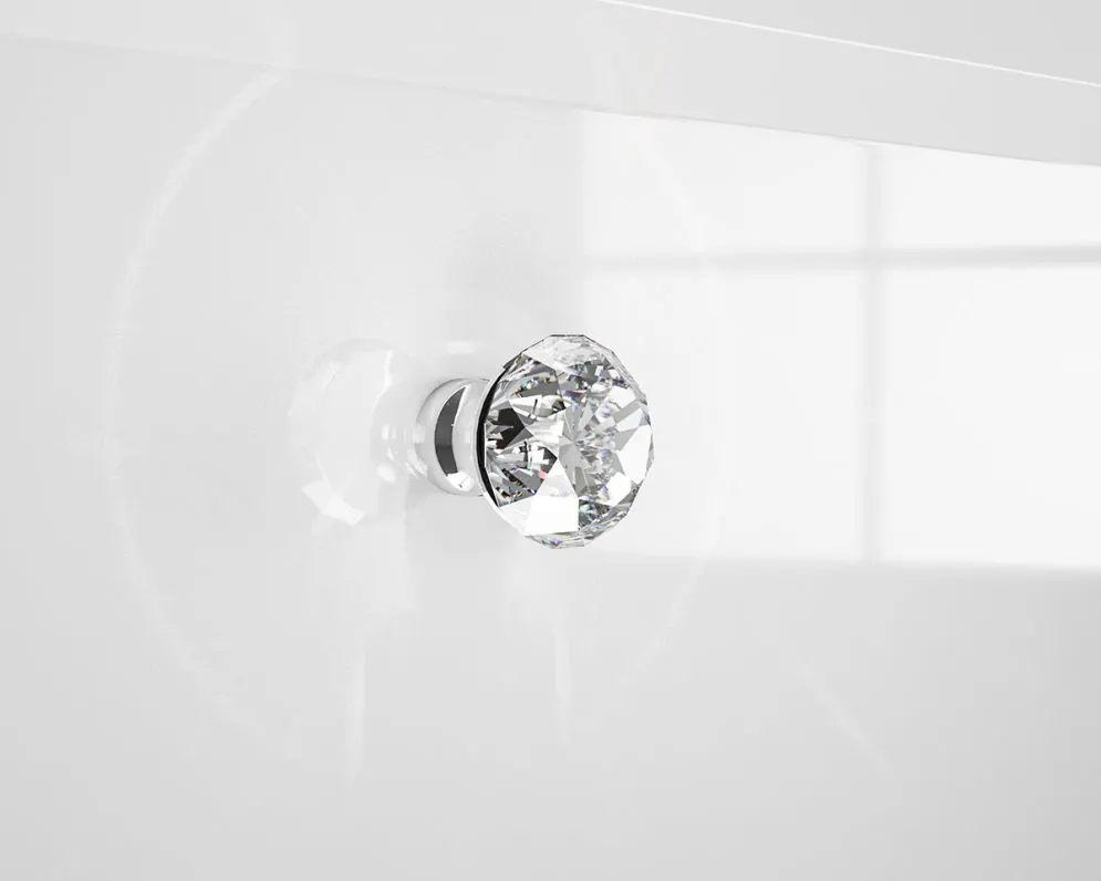 Szafka RTV GLAMOUR 03 1D2S 160 biały połysk I sklep meblowy MIRAT. styl GLAMOUR kolekcja GLAMOUR