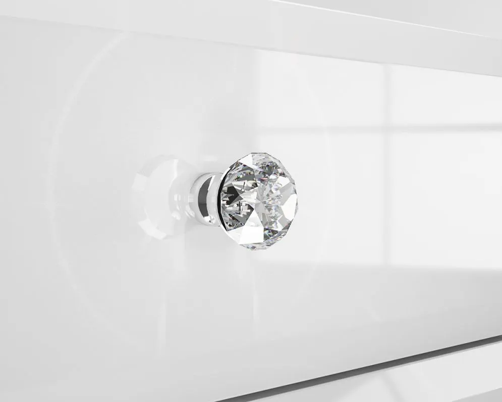 Szafka nocna GLAMOUR 04 biały połysk I sklep meblowy MIRAT. styl GLAMOUR kolekcja GLAMOUR