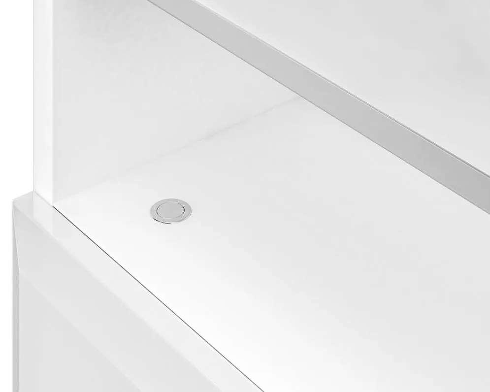 Szafka nocna GLAMOUR 07 3S biały połysk I sklep meblowy MIRAT. styl GLAMOUR kolekcja GLAMOUR