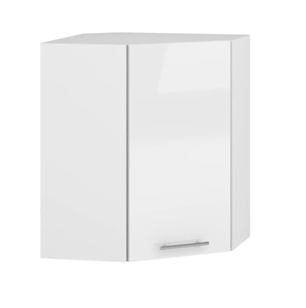 Szafka kuchenna narożna 60 VENTO GN-60/72 biały połysk z półkami | MIRAT.  kolekcja VENTO