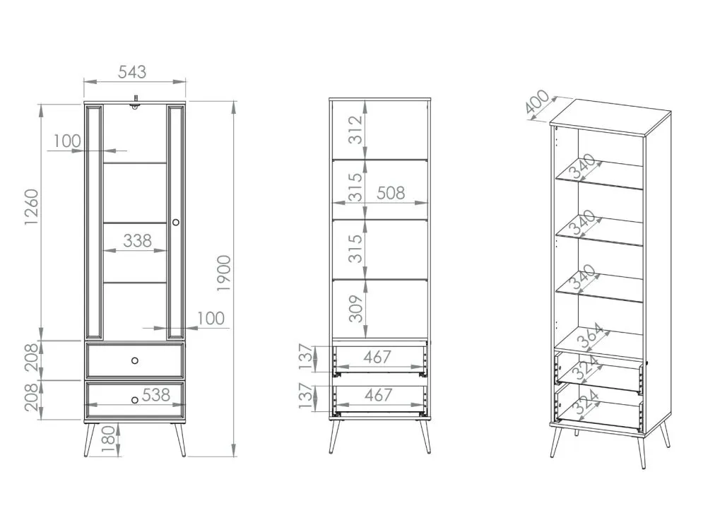 Witryna wysoka GALENA biały połysk z podświetleniem z cichym domykiem I sklep meblowy MIRAT. styl GLAMOUR kolekcja GALENA