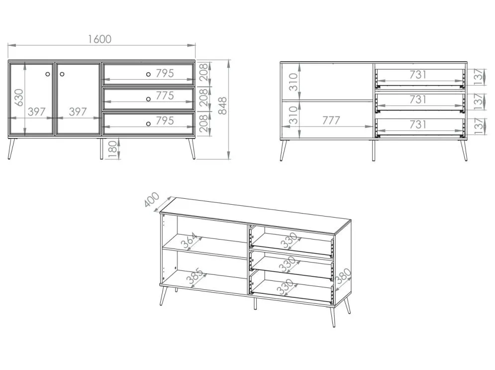 Komoda GALENA 2D3S biały połysk trzyszufladowa do sypialni I sklep meblowy MIRAT. styl GLAMOUR kolekcja GALENA