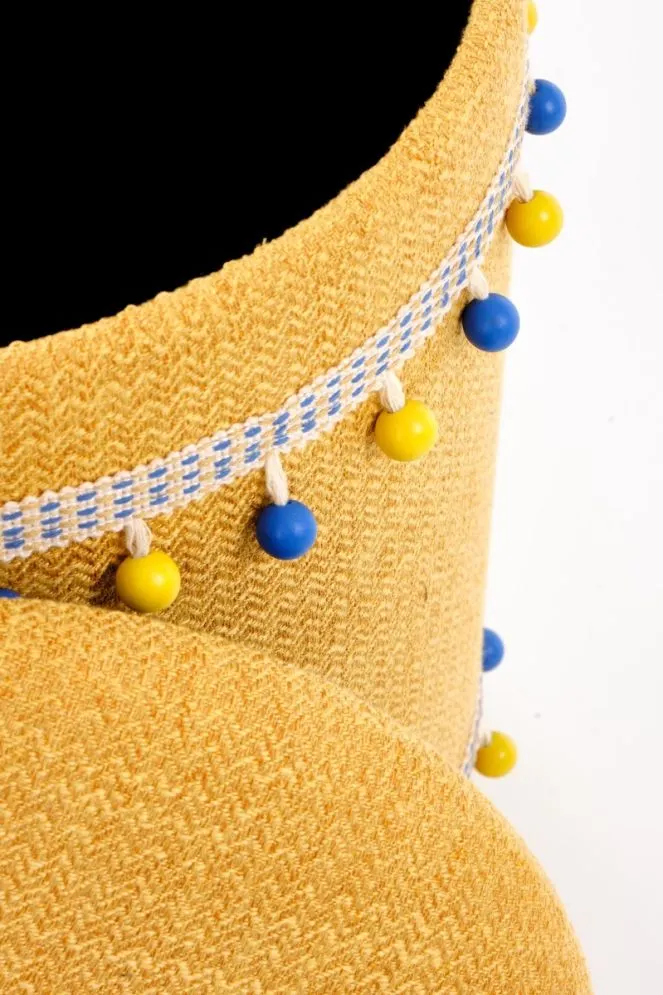 Zestaw puf GRADO żółty ze schowskiem | MIRAT.