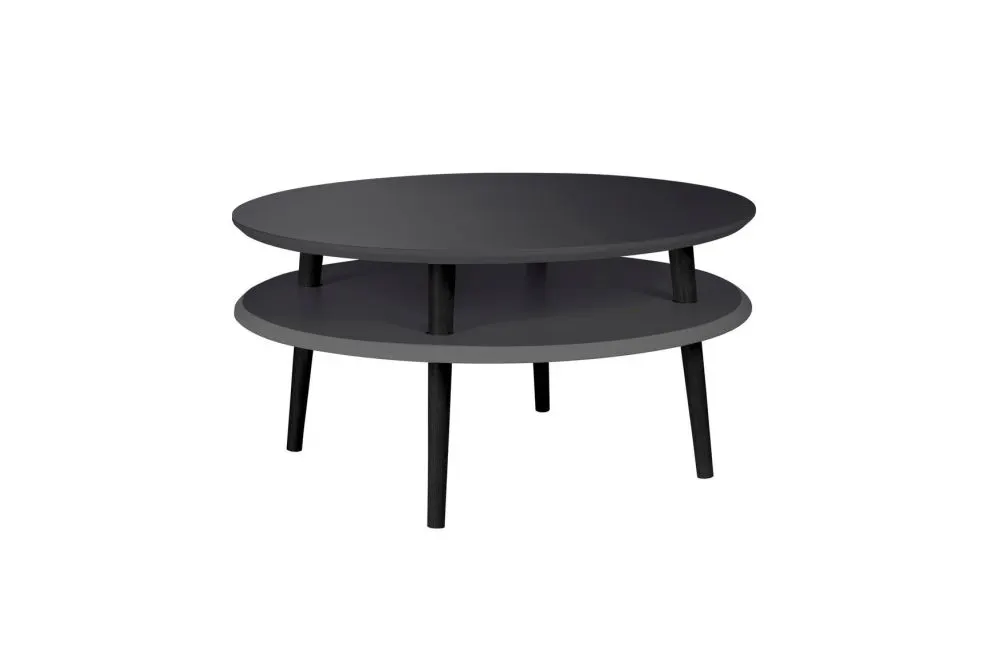 Stolik UFO Low grafitowy czarne nogi Ragaba | MIRAT.